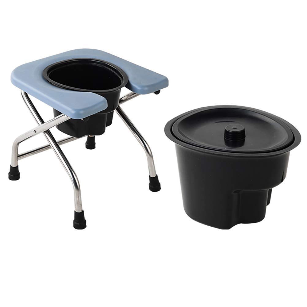 Buy Folding UShaped Commode Chair, Portable Shower Chair, Leather