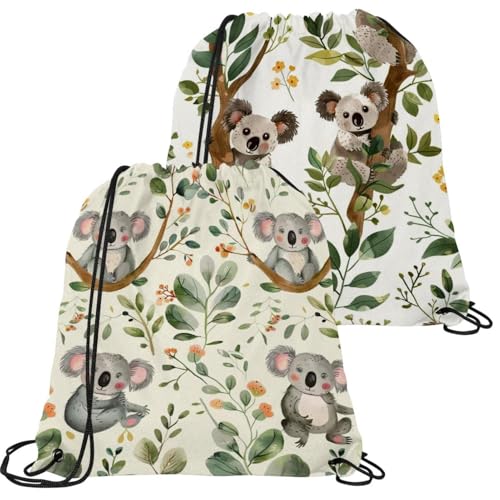 Sac à dos avec cordon de serrage pour homme et femme style poisson rouge