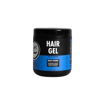 Rolda Multi Vitamin Hair Gel for Men - Medium Hold Styling Gel with Aloe Vera & Pro-Vitamin B5 - Wet Look Finish, Medium Hold, High Shine - Alcohol & Paraben Free 17.6 oz