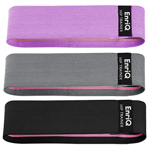EnriQ Fabric Booty Bands (3-pack) — Glute & Hip Loop Bands
