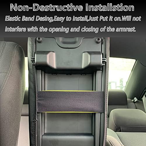 CEBAT Center Console Armrest Box Cover Anti-Scratch Leather Auto Central Armrest Protector Pad Interior Decoration Accessories Fit for Dodge Charger 2011-2022 Chrysler 300 2011-2022(Carbon Fiber) - 5