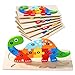 YySiRui 7 Pack Wooden Animal Toddler Puzzles for Kids Ages 3-5, Baby Montessori Toys for Kids Age 2 3 4 5 6 Years, 7 Animal Shape Learning Jigsaw Toys for 3 Year Olds for Boy Girl Ideal Gift
