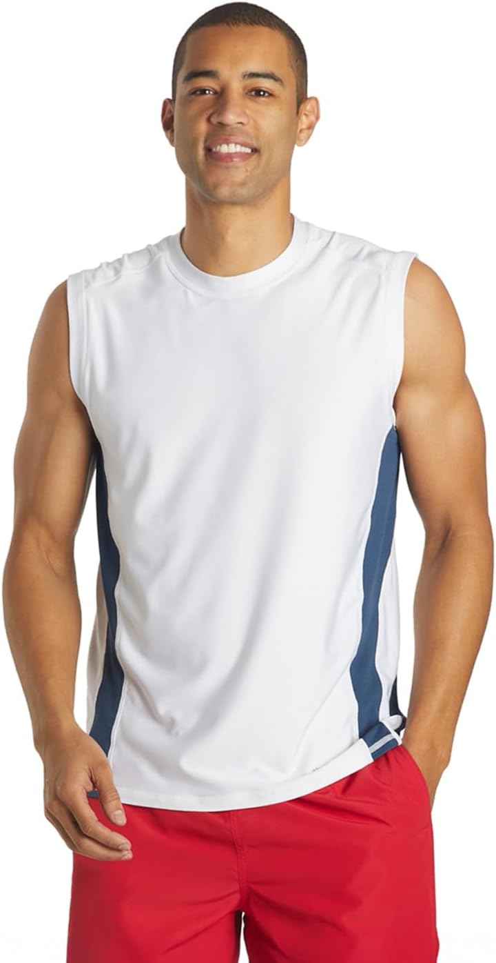 Sporti Men's Sleeveless UPF 50+ Comfort Fit Rashguard