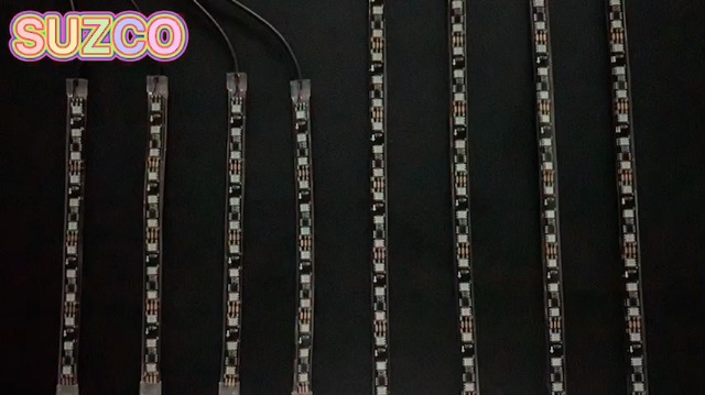 SUZCO 8Pcs Motorcycle Dream-Color Chasing LED Underglow Lighting