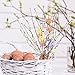Shitailu Artificial Easter Spray Vine with Pastel Easter Eggs and Berries- Decorative Spring Floral Stems-Easter Egg Twig Branches for Floral Arrangement-Centerpiece Wreath Decoration (26 Pcs)