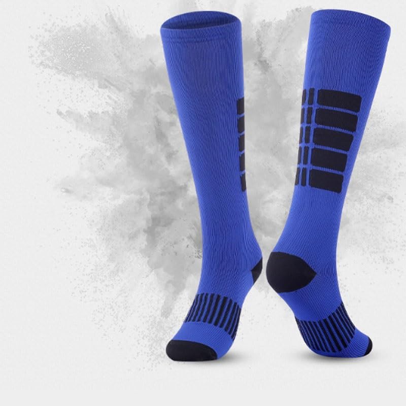 Striped Long Tube Pressure Socks For Sports Running Cycling