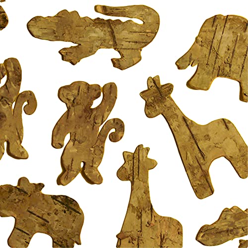 CraftPlay Juego de 20 Figuras de Corteza de árbol Cover