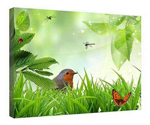 Impression sur toile encadrée en bois finie l'attente tableau mural prêt à suspendre 40x50