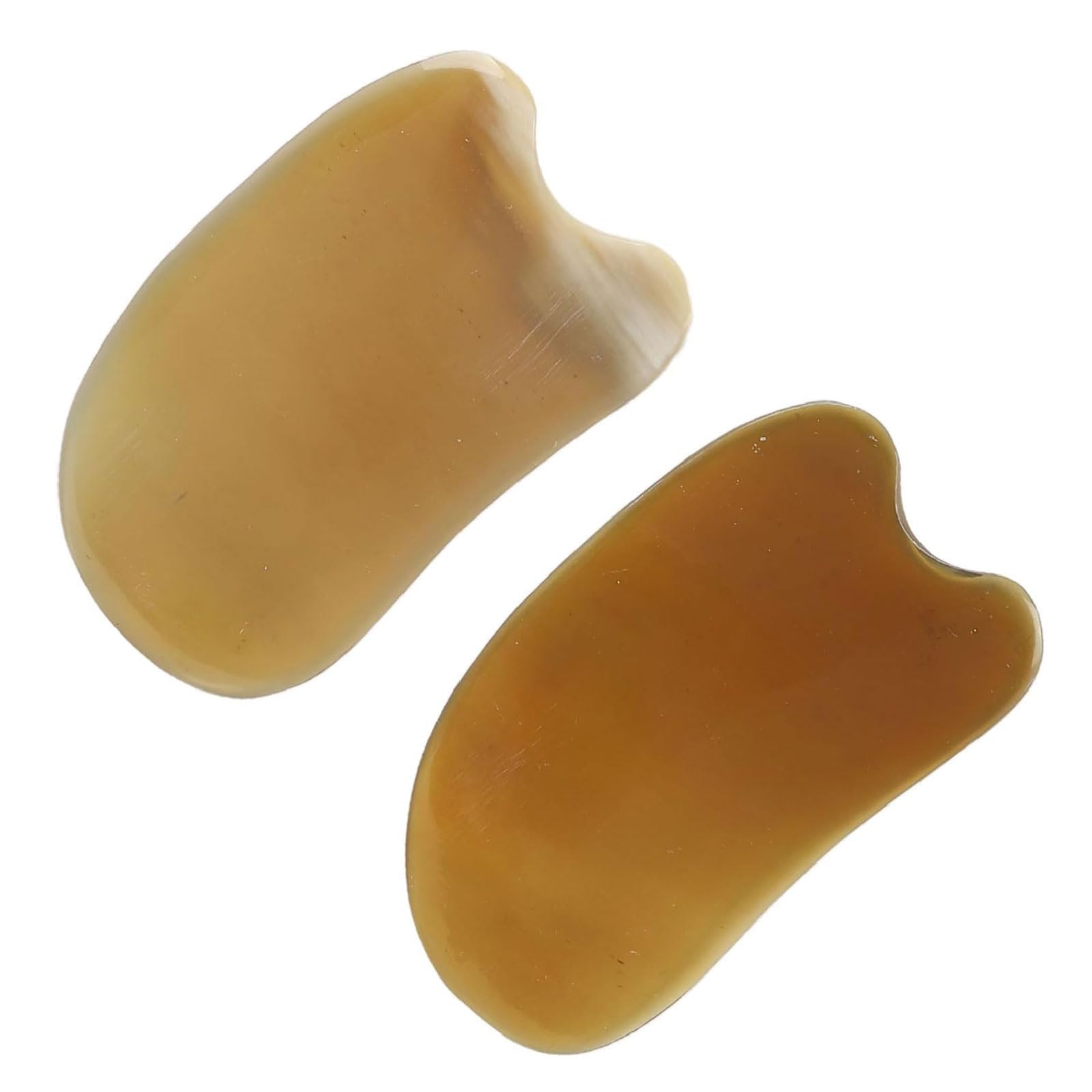 Junta Gua Sha Juego de 2 Cuernos Artificiales Gua Sha, Tablero Facial Gua Sha, Herramienta de Masaje Corporal Gua Sha, Herramienta para el Cuidado de la Piel Facial SPA Herramientas Gua Sha