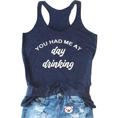 COLORFUL BLING Women's Drinking Shirt, Navy, XL Cover