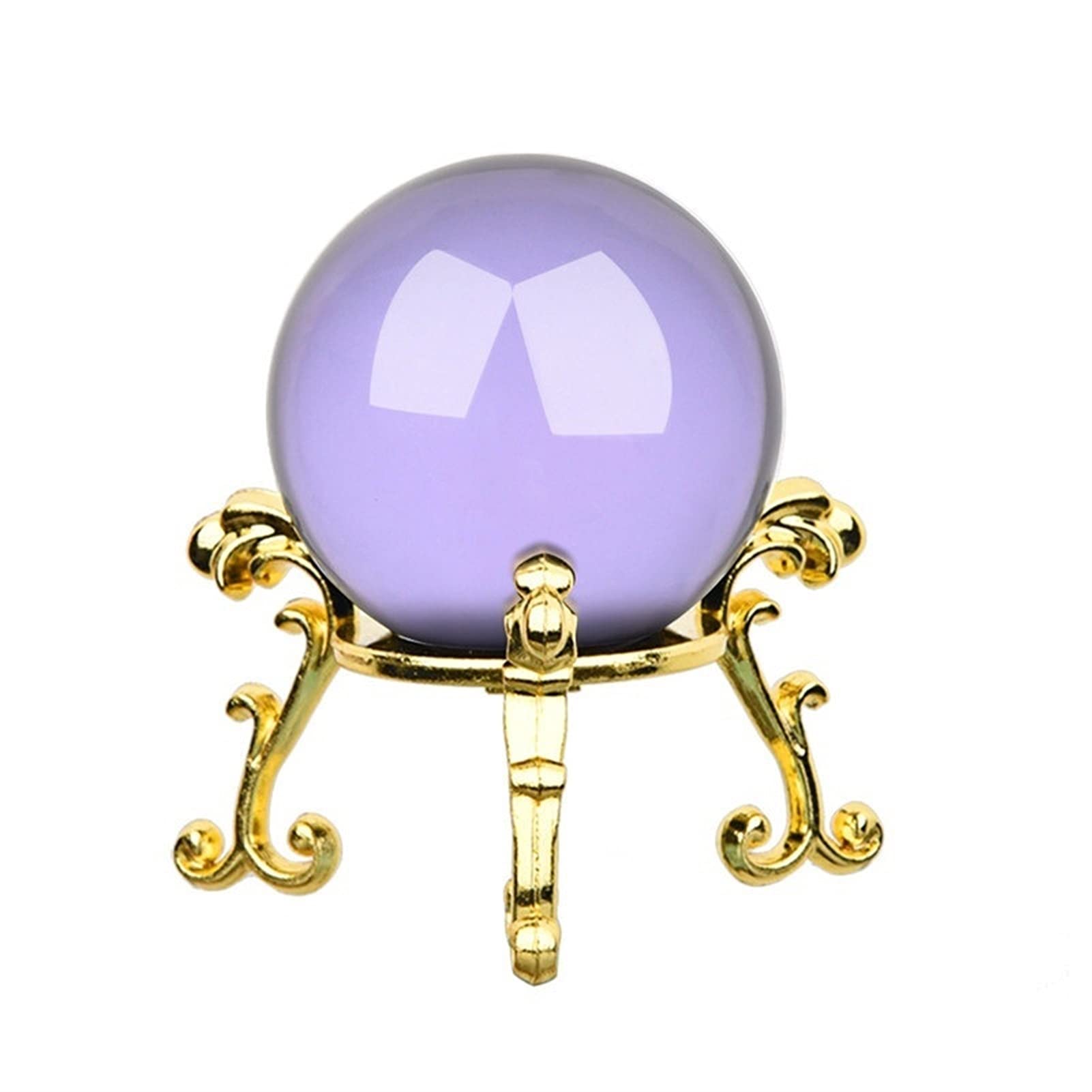bola de cristal (en la magia occidental) Bola de cristal de 40 mm con placa de oro de oro Combinación de adornos caseros decorativos Decoración de la decoración de la fotografía de bodas bola de crist