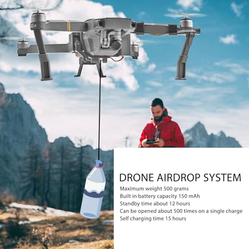 Drone Consegna Aerea, Facile Montaggio con Carrello Atterraggio Sistema Aereo Professionale Dispositivo Rilascio Carico Utile for Fotografia Aerea, Agricoltura di Precisione, Interventi di Emergenza