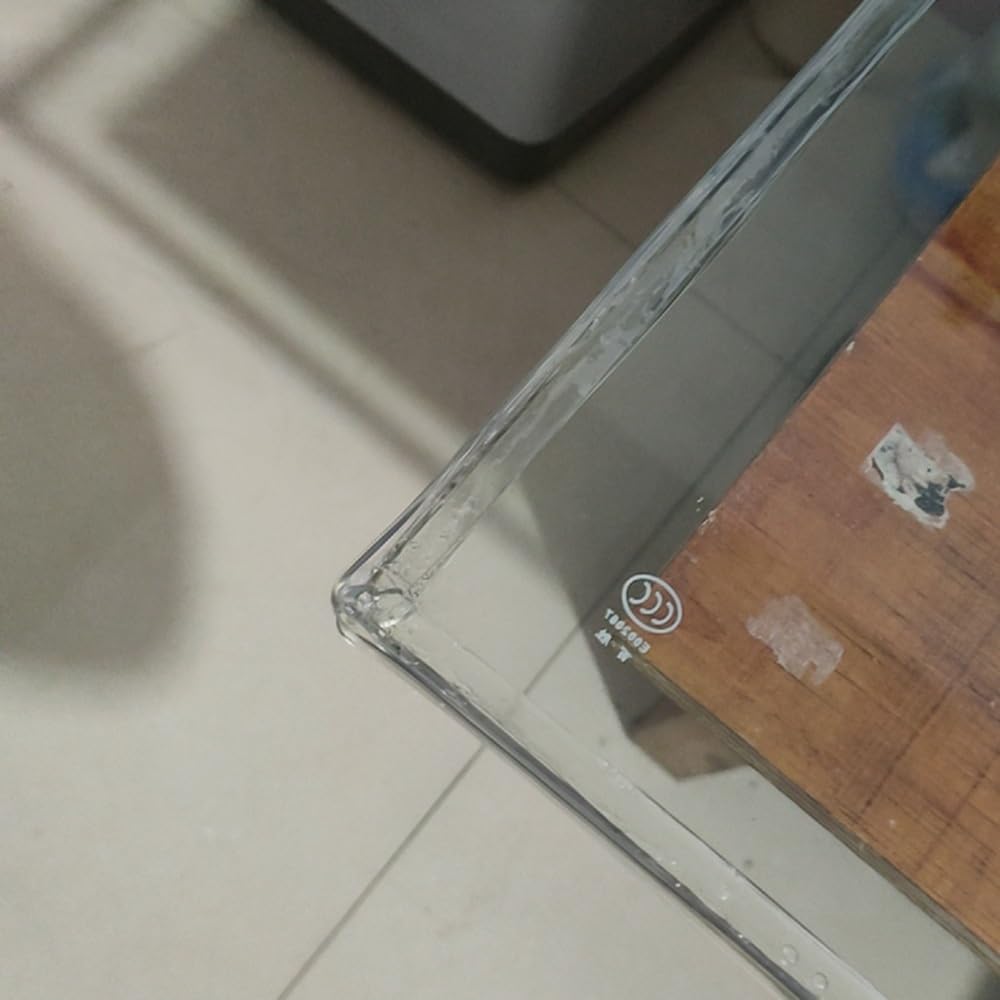 Silikonowe wykończenie krawędzi, przezroczyste wykończenie krawędzi kanału U, 0,3 cm, szklana osłona krawędzi, bez kleju, listwa uszczelniająca (18-20 mm)