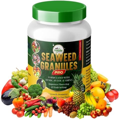 Parle Ropvatika Seaweed Granules 250gm Organic Fertilizer for Flower, Vegetable & Fruit Feed | All Purpose Plant Food for Indoor & Outdoor - Garden Fertiliser Cover
