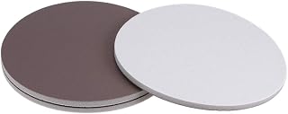 uxcell 6-Inch Sanding Sponge Hook and Loop Sanding Disc Wet / Dry for Car Wood Drywall Metal Brown Corundum 2000 Grit 3 Pcs
