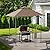 SUNJOY 5 x 8 ft. Grill Gazebo Pop Up Double Tiered Outdoor Gazebo Standing-Height Canopy with Magnetic LED Light, Adjustable Ceiling Height, for BBQ,Picnics, Outdoor Events, Brown