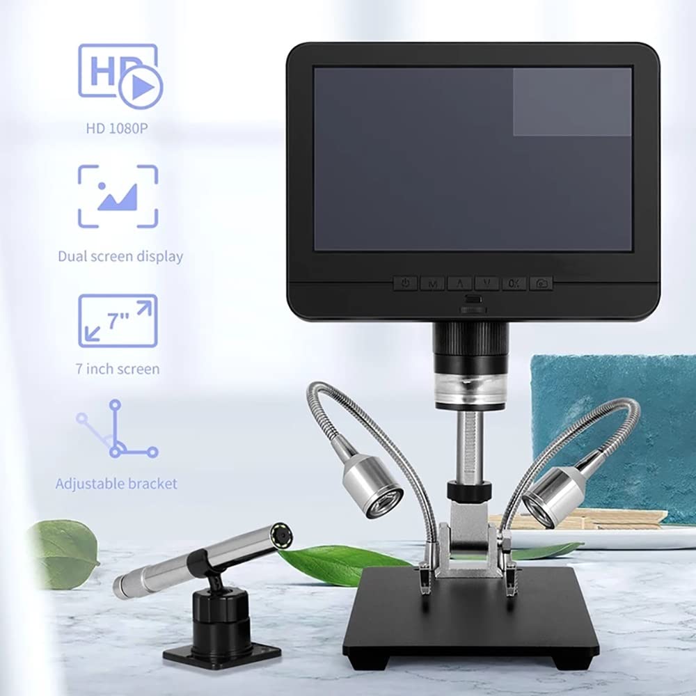 Mikroskop Cyfrowy O Powiększeniu 50x, Mikroskop Wideo 1080P, Ze Stentem Endoskopowym, Ekran O Przekątnej 7,0 Cala, Do Naprawy Płytek Drukowanych, Lutowanie Monet PCB