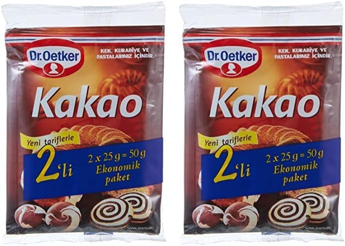 Dr. Oetker Kakao 50 Gr 2li paket