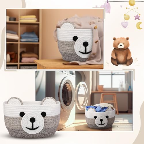 Panier de rangement décoratif tissé en coton de qualité supérieure