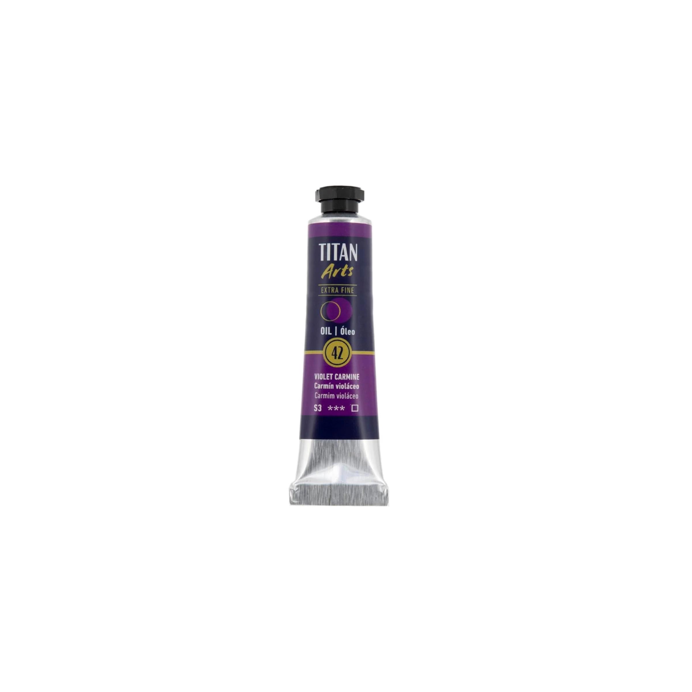 ÓLEO CARMÍN VIOLÁCEO TITAN Extrafino 6 - 20ml. Nº 42