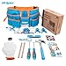 Hi-Spec 16pc Kids Tool Set with Tool Belt – Real Child-Sized Tool Kit for Boys & Girls, DIY Building, Hand Tools, Woodworking, Carpentry, STEM Learning, Construction Play Set – Blue
