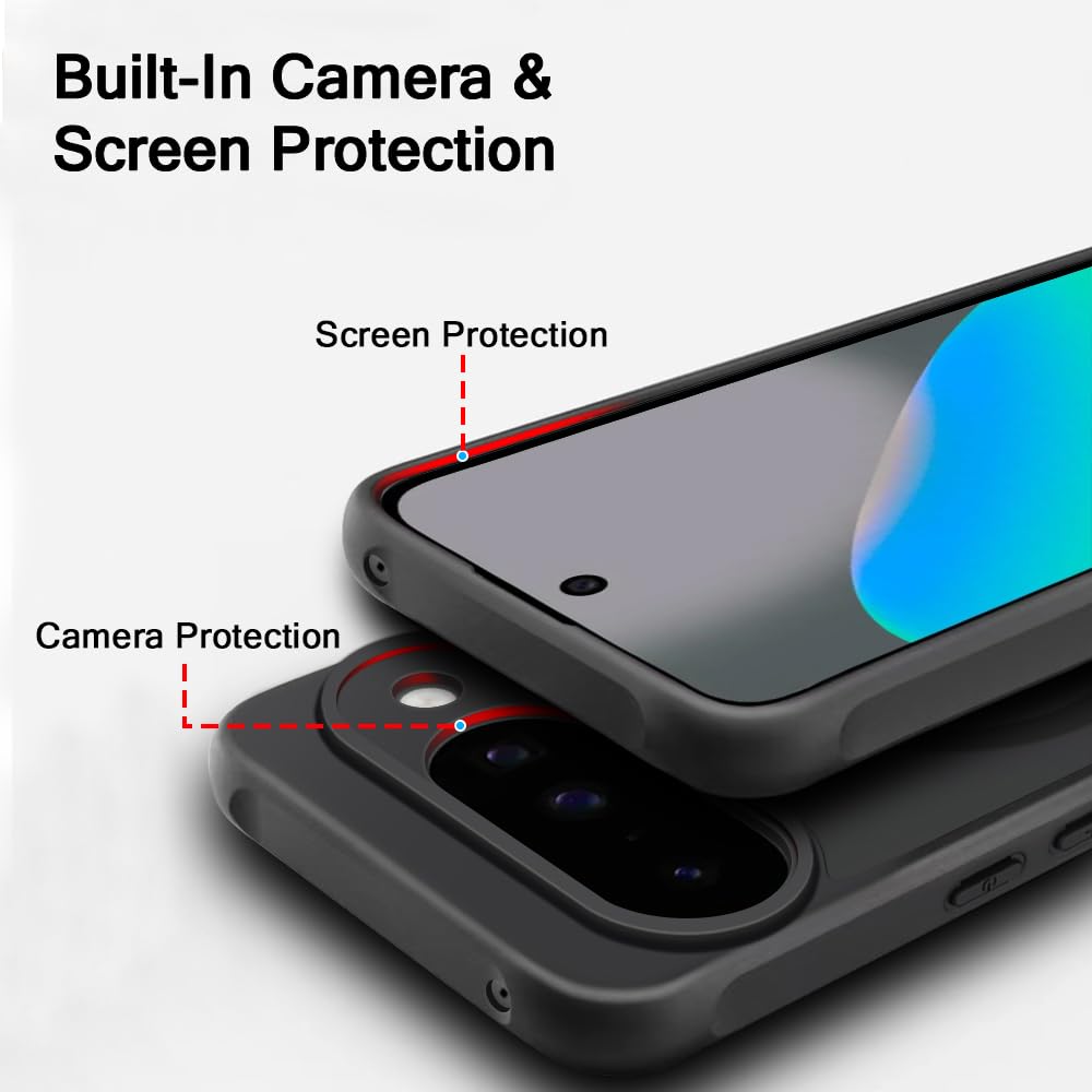 TheGiftKart Hybrid Matte Frosted Translucent Back Cover Case for Pixel 10 Compatible with MagSafe | Shockproof Design | Camera Protection Module | Hard Case Cover (PC & TPU, Frost Black) — Amazon image 5