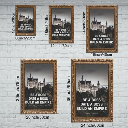 Poster citations Be A Boss toile décoration murale salon chambre