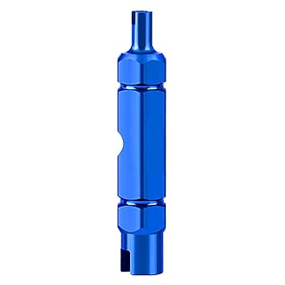 Valve Core Remover Tool for Presta, Schrader, Valve Extender Tire Repair, Blue Wrench for Bike, Car, Bicycle, Motorcycle Tyre