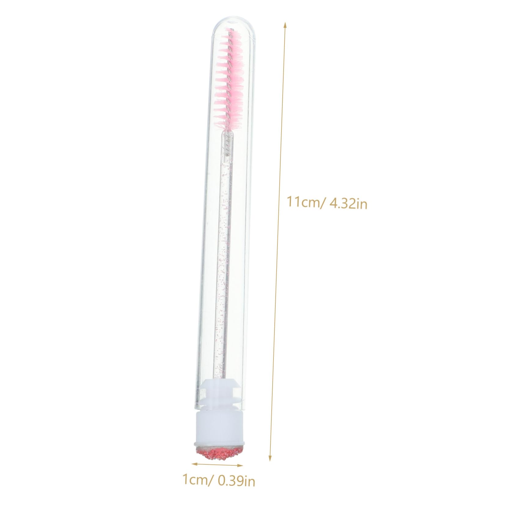 MERRYHAPY 10pcs Crystal Wand Mascara Brush Set Eyelash Extension Kit Tube Eyebrow Brush for Travel Random