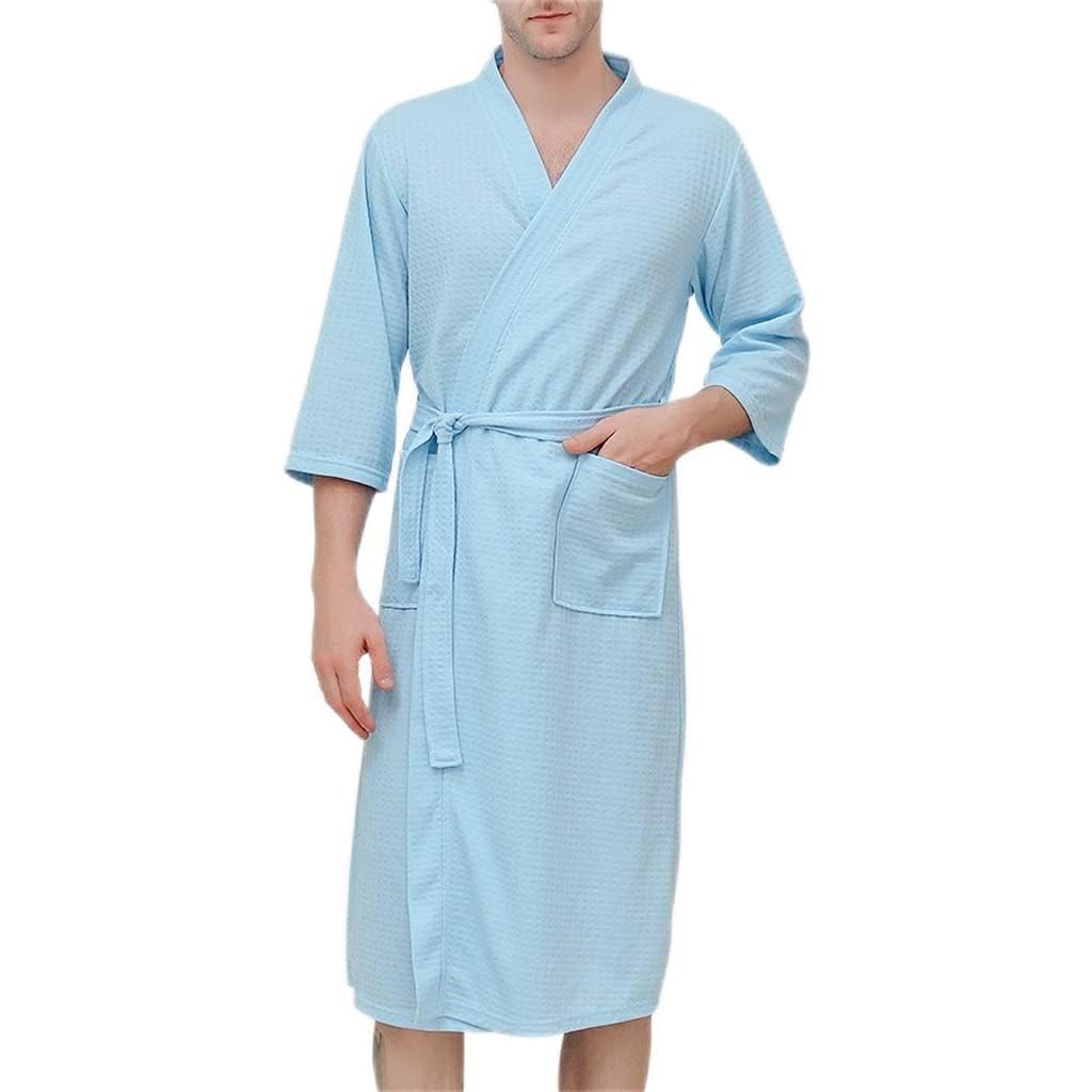 Peignoir pour homme respirant et élégant pour flâner à la maison ou sur la terrasse en été