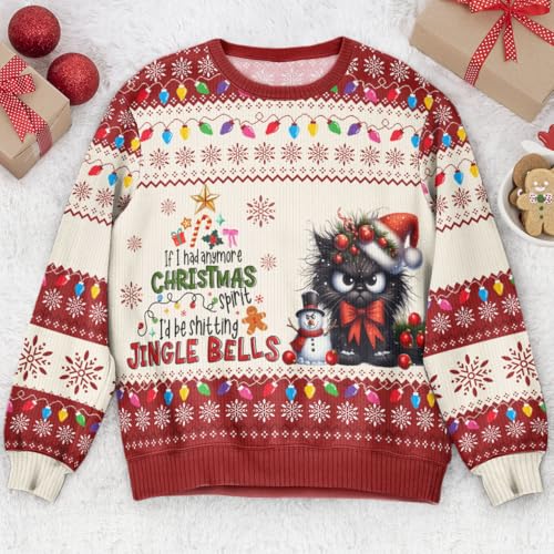 ZABAR Christmas Family Ugly Sweater Cute Xmas Shirt Gift For Woman Man Couple Pet Lovers Birthday Holiday Outfit Gifts2