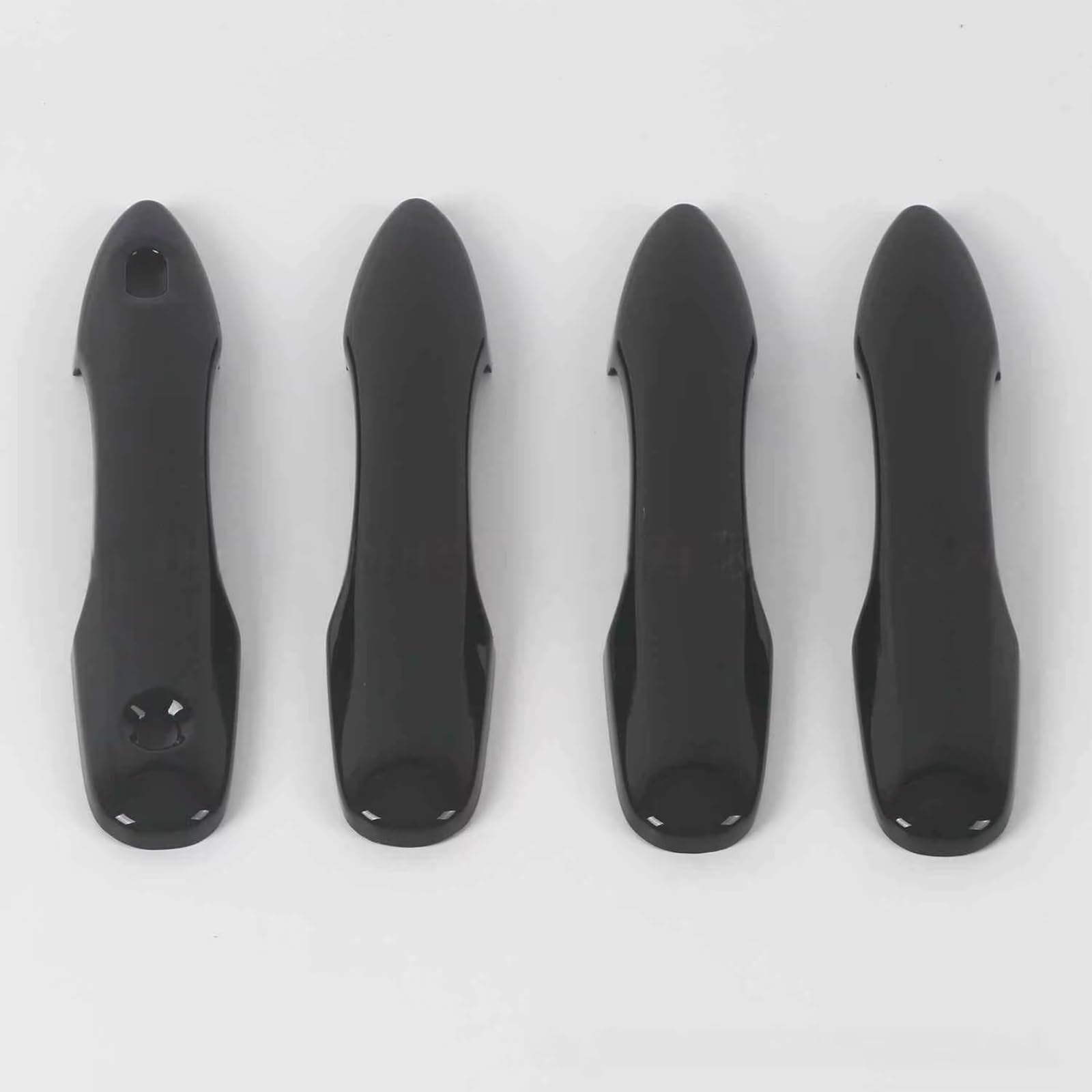 Qdzvalumv Black Car Door Handles Cover Shell Compatible With Toyota For Corolla 2019-2023 Car Exterior Door Handle Sticker Decoration Outer Modification Trim Set(Black)