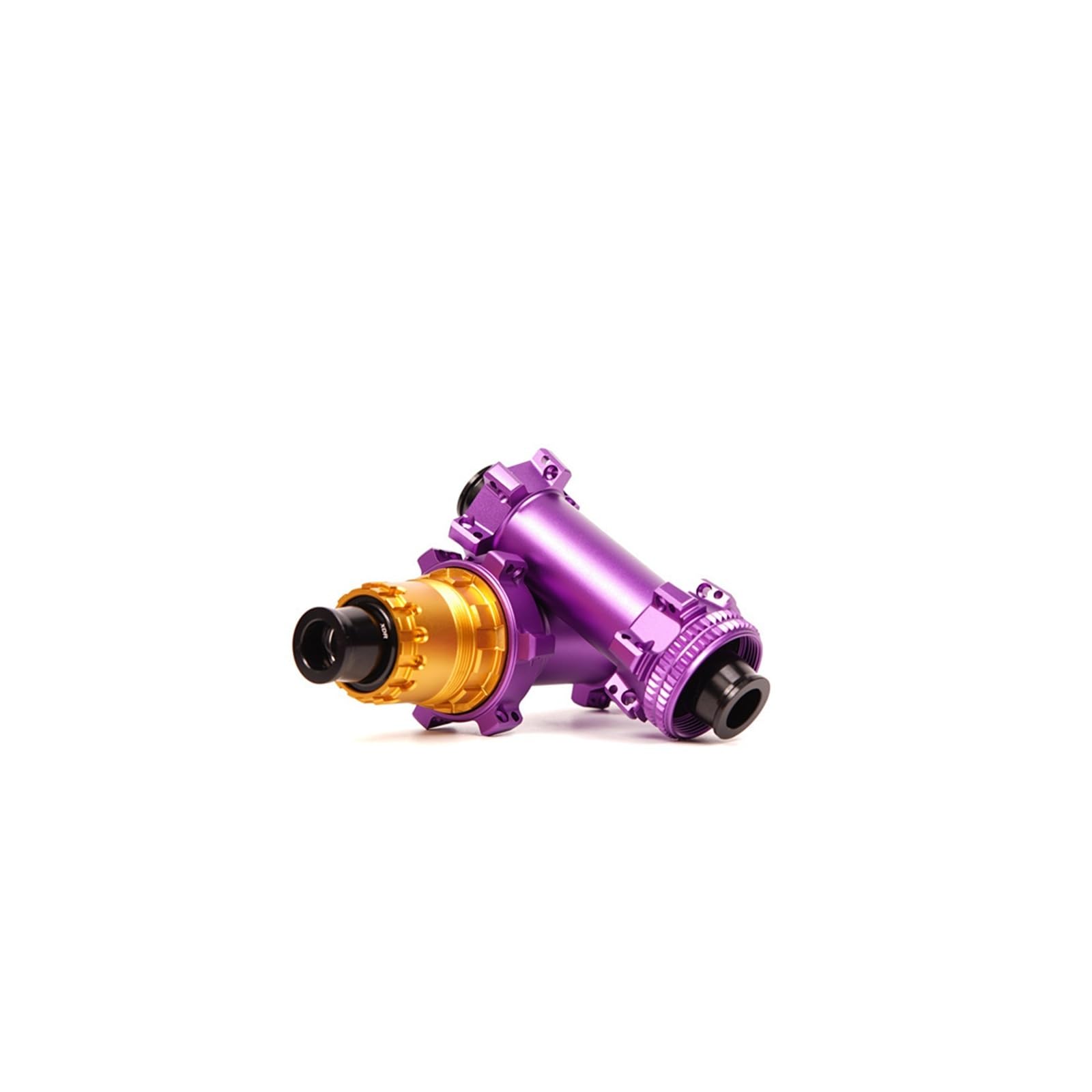 Generico Buje de Carretera Ultraligero Rojo y Morado, trinquete Estrella 36T, Freno Bloqueo Bicicleta, tracción Directa, 24 Agujeros, 100-142XDR/HG