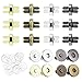 Produktbild CODIRATO 40 Stück Magnetische Knöpfe 14mm Magnetverschluss Magnetische Druckknöpfe für Taschen, Nähen, Handwerk, Handtaschen, Kleidung(Silber, Hellgold, Schwarz, Bronze)
