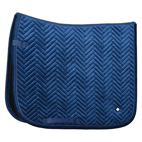 Tapis de selle Imperial Riding IRHShadow velours bleu saphir pour cheval