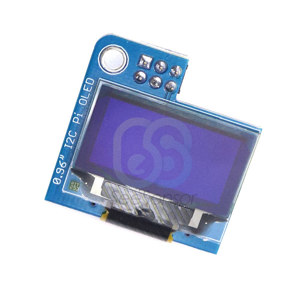 PiOLED I2C 0.96inch OLED 128x64 SSD1306 White for RPI Raspberry Pi 1 B+ Pi 2 Pi 3 and Pi Zero 3.3V