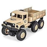 Tastak Fernbedienung Militär LKW Off-Road Hill Klettern Auto Militar 6WD RC Cars Modelechtbare Batterie Fernbedienung Auto Klettern Simulation Kinder Spielzeug Geschenk (Color : Yellow)