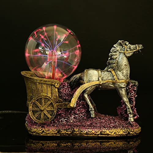 Lampada a Sfera Lampada da Trasporto sensibile al Tocco con Sfera al Plasma ， creatività della Scultura Decorazione novità ， per la Festa di Halloween