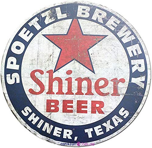 Jackgold Honey Spoetzl Brewery Shiner Beer Shiner Texas Retro House Number Sign 12" x 12"