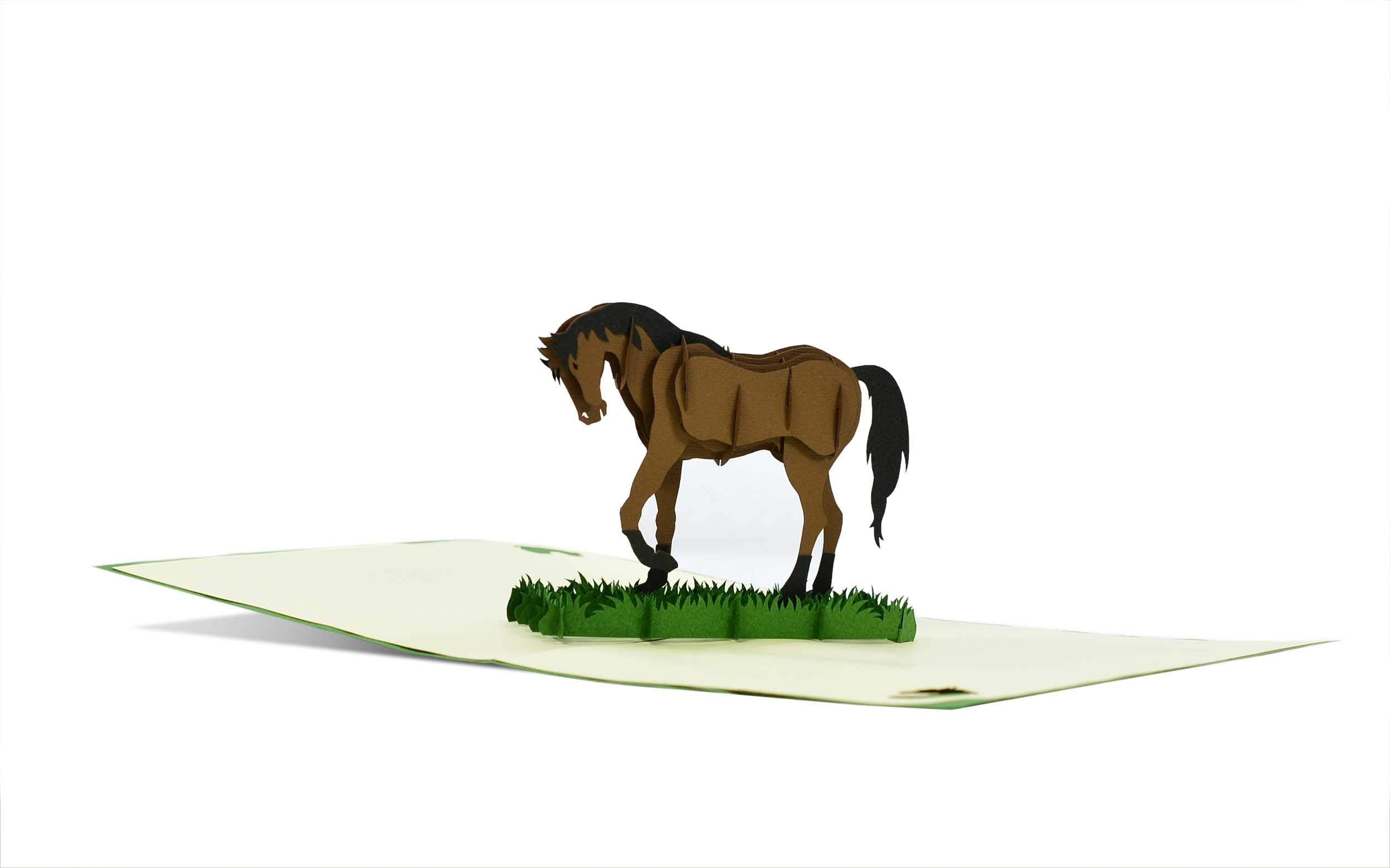 2026 L'anno Del Cavallo Biglietto Di Auguri Di Capodanno Con Una Silhouette Di Cavallo Che Si Impenna 419081540