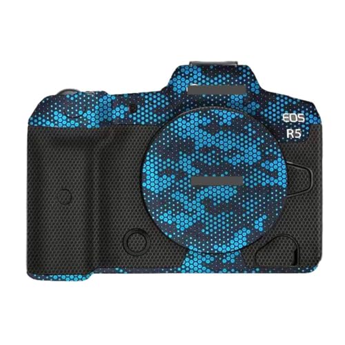 Film de protection vinyle Canon R5 style Mamba Blue pour sécuriser vos sessions outdoor