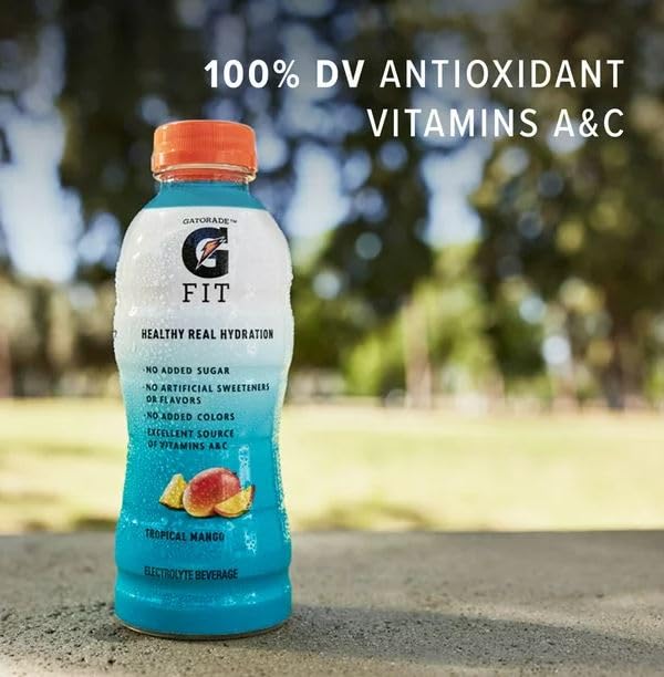 Miniatura 9 de Gatorade G Fit - Bebida de electrolitos, hidratación real saludable, mango tropical, 6 x 16.9 fl oz16.9 fl. oz. (enviado desde Canadá)