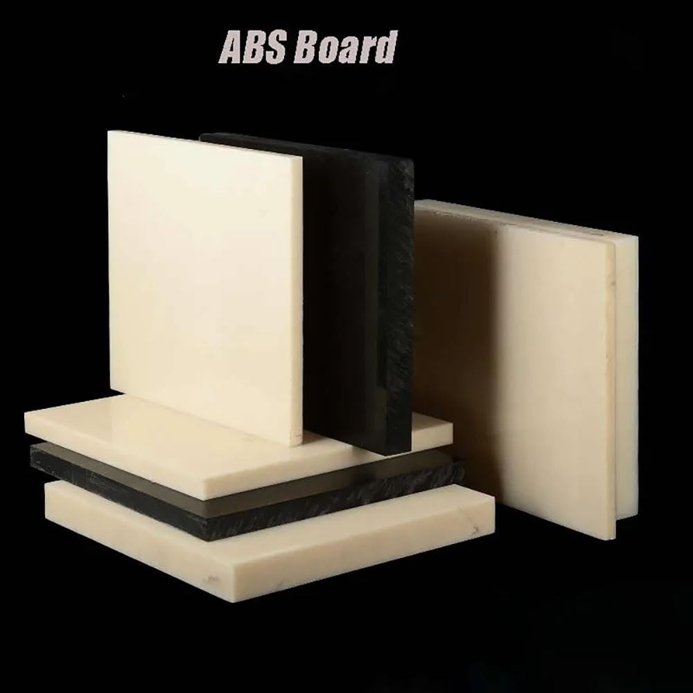 Placa De Plástico ABS De 500 X 500 Mm (2 Mm-20 Mm) - Plástico De Ingeniería Duradero - Acabado Liso - CNC, Bricolaje Y Modelismo - 1 Pieza (Negro O Beige)(Black,20x500x500mm)