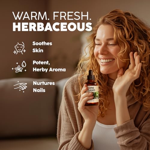 Image of 100% Pure Oregano Oil - 4 Fl Oz Oregano Essential Oil for Hair, Skin, Diffuser, Aromatherapy & DIY Soap Making Scent