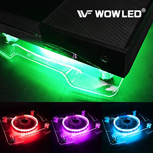 Wfpower Ps4 Fan Cooling Fan, Usb Rgb Xbox Ps4 Cooling Station With Wireless Remote Controller, Playstation 4 Mounts Stands Ps4 Accessories For Gaming Ps4 Console #TOP1