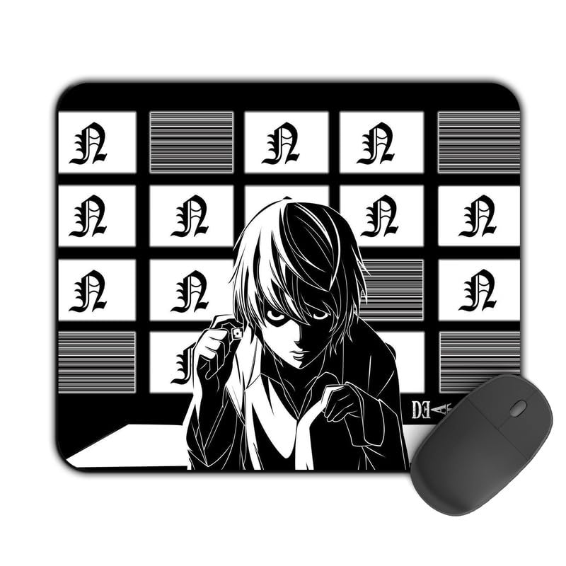 Image of Printed Design Mouse Pad Mastermind Near (200MM X 240 X 3MM) Enhance Gaming and Work Performance Comfortable and Precise Non-Slip Water Proof Death Note Mouse Pad.
