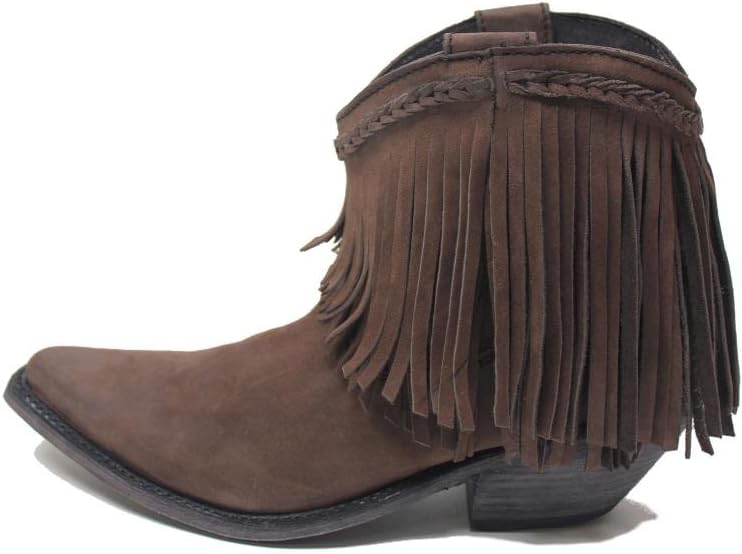 LIBERTY BLACK Short Fringe Smog Womens Boots