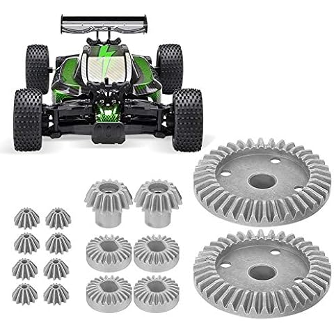 Tefola Differential gear, 1/18 RC car metal differential gear upgrade spare parts, suitable for WLtoys A959 A949 RC car Cover