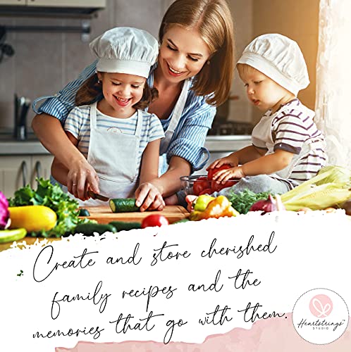 Recipe Binder 3 Ring Organizer Blank Recipe Book 8.5" X 9.5" With 50 Blank Recipes Cards (4X6), Full Page Dividers, Plastic Page Protectors Recipe Book To Write In Your Own Recipes #TOP7