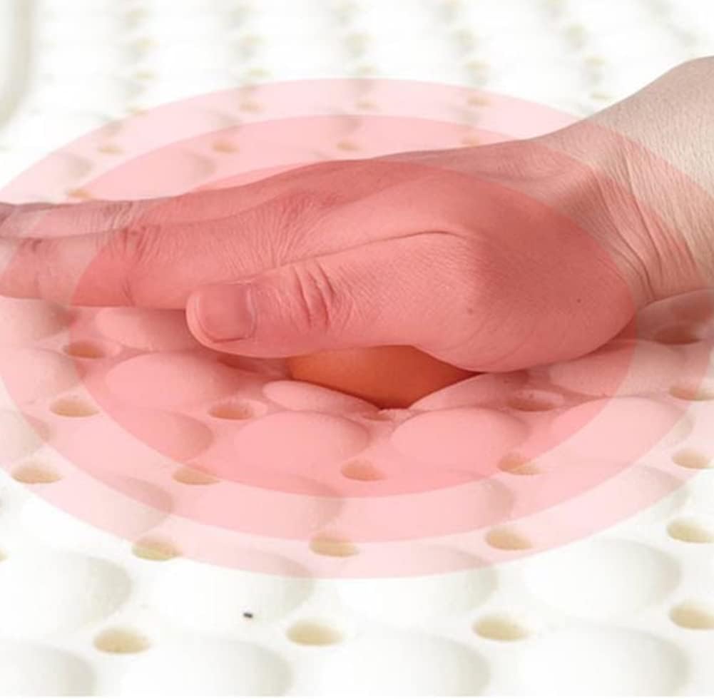 100% Natural Latex Mattress Natural,Medium Firm Feel,Comfort Foam,Latex Mattress Home Single Double Mats with Cover Twin Full Size,63x83x4in